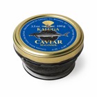 Sturgeon Kaluga Hybrid (Black) Caviar PASTEURIZED 100 g (3.5 oz.) jar