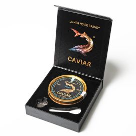 Ossetra Sturgeon Caviar 100 g (3.5 oz.) tin in gift box - La Mer Noire Brand