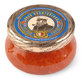 Captain's Salmon (Red) Caviar 180 g (6.3 oz.) jar